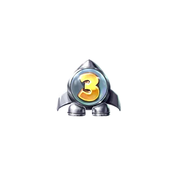 Σύμβολο αναβάθμισης Pirots 4 (+3 επίπεδα) στο Lost in Space