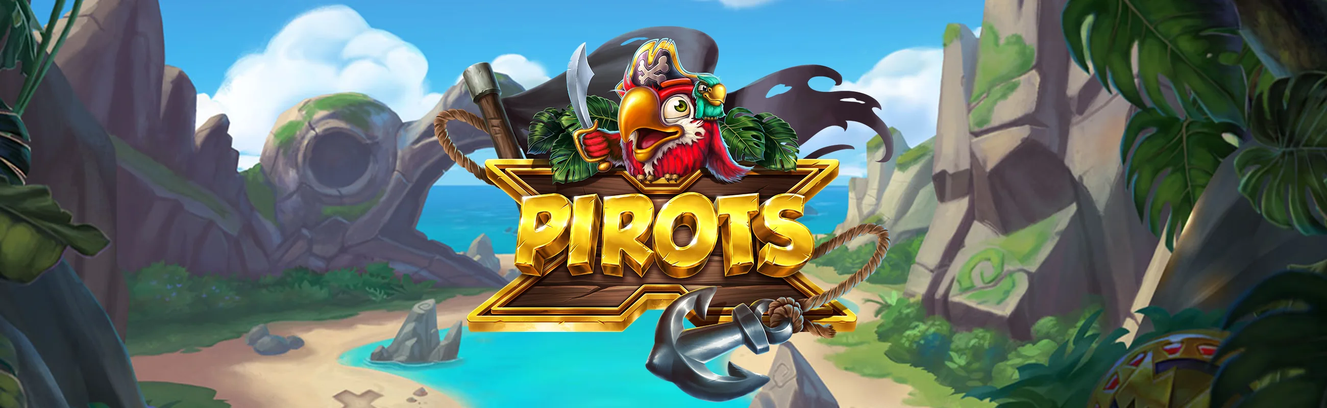 Διαφημιστικό banner Pirots X με θέμα πειρατών